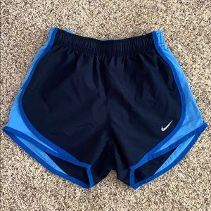 Blue nike shorts